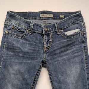 BKE Stella Women's Jeans Size 27 Mid Rise Ankle Skinny Slim Fit Distressed